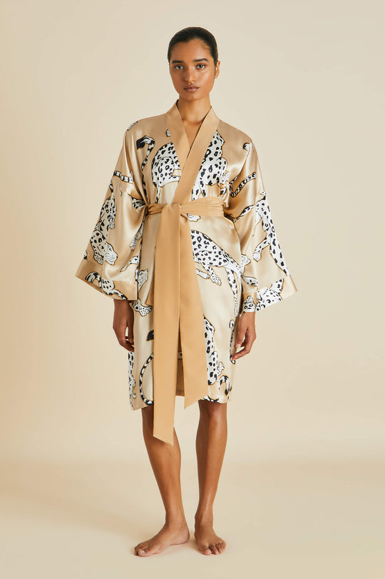 OvH | | Olivia Halle Printed Silk | von Robe Kimono Robe Printed
