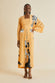 Queenie Godard Orange Zebra Silk Crêpe de Chine Robe