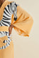 Queenie Godard Orange Zebra Silk Crêpe de Chine Robe