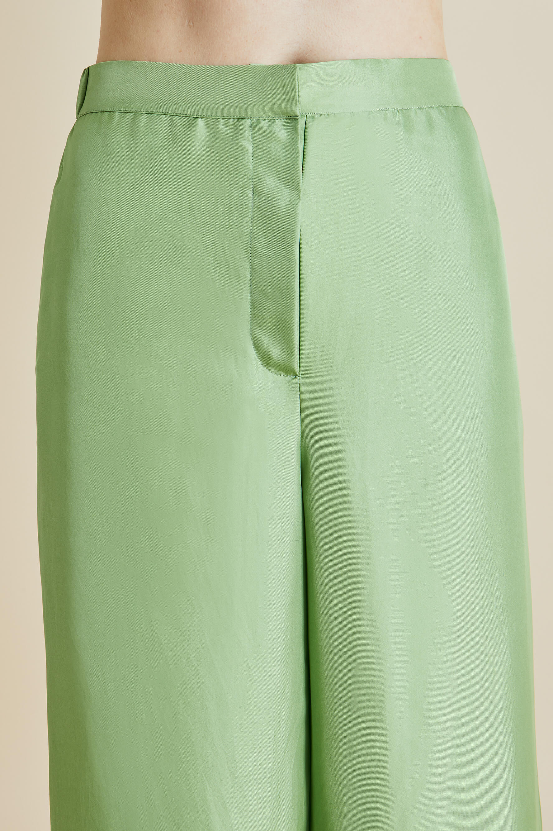 Wolfe Seafoam Green Silk Twill Pyjamas