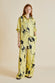 Wolfe Paloma Yellow Monkey Silk Twill Pyjamas