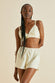 Zsa Zsa Cream Silk Satin Bralette Set